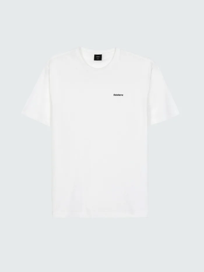 Finisterre TShirts Men Harlyn Logo TShirt White