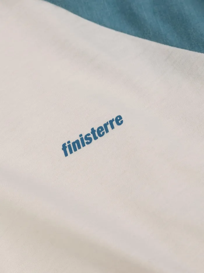 Finisterre Tops and TShirts Women Bailey Long Sleeve TShirt Ecruocean Storm