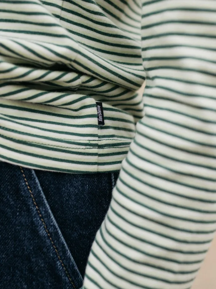 Finisterre Tops and TShirts Women Eldon Long Sleeve TShirt Pine Shadowecrutea Green