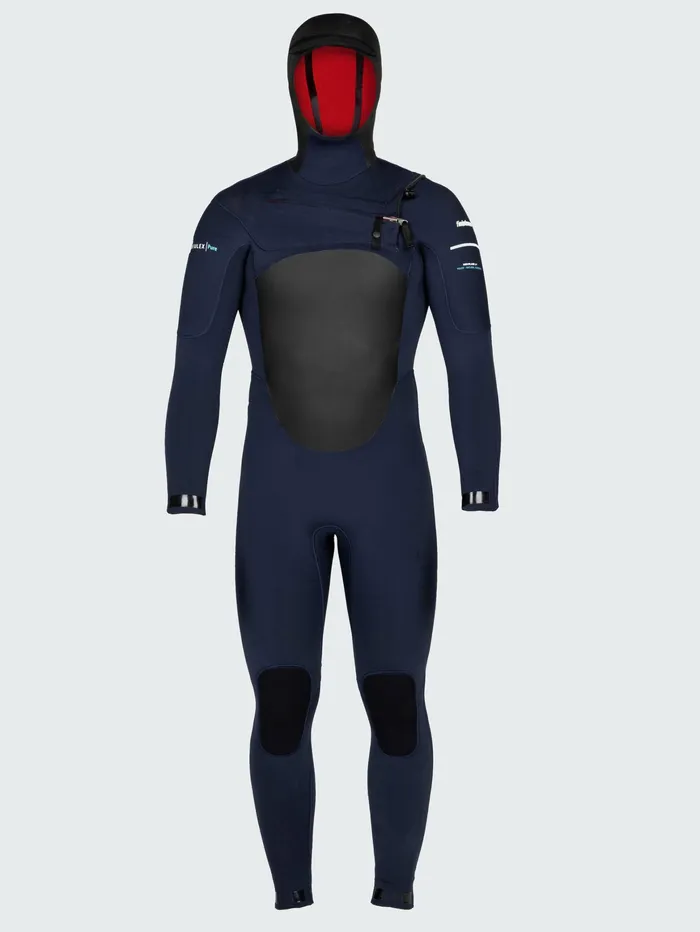 Finisterre Wetsuits Men Nieuwland 5545mm Yulex Chest Zip Hooded Wetsuit Ink