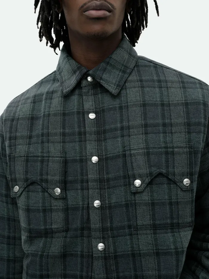 FLANNEL SHERPA OVERSHIRT Men Rhude Shirts