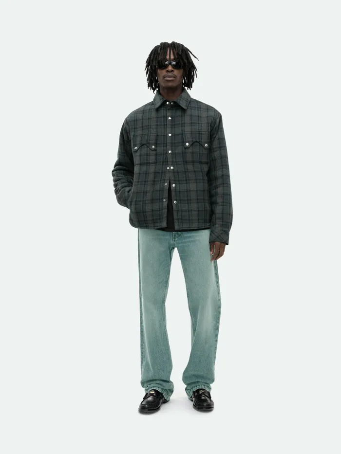 FLANNEL SHERPA OVERSHIRT Men Rhude Shirts