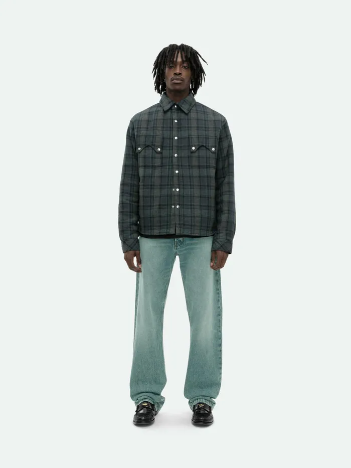 FLANNEL SHERPA OVERSHIRT Men Rhude Shirts