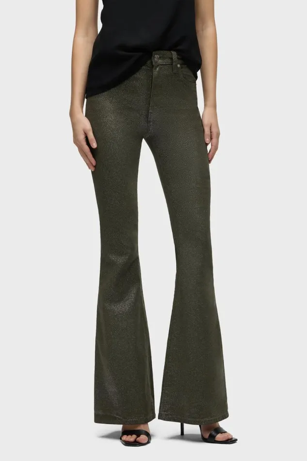 Flare Women Hudson Jeans Holly HighRise Flare Jean Cypress Glitter