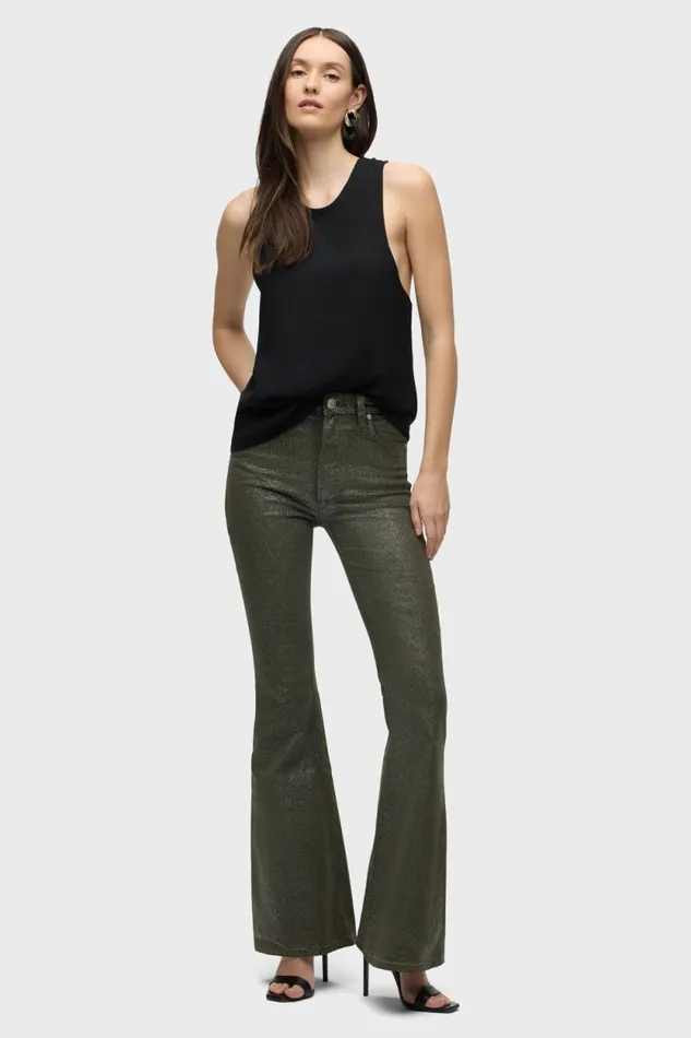 Flare Women Hudson Jeans Holly HighRise Flare Jean Cypress Glitter Flare Women Hudson Jeans Holly HighRise Flare Jean Cypress Glitter