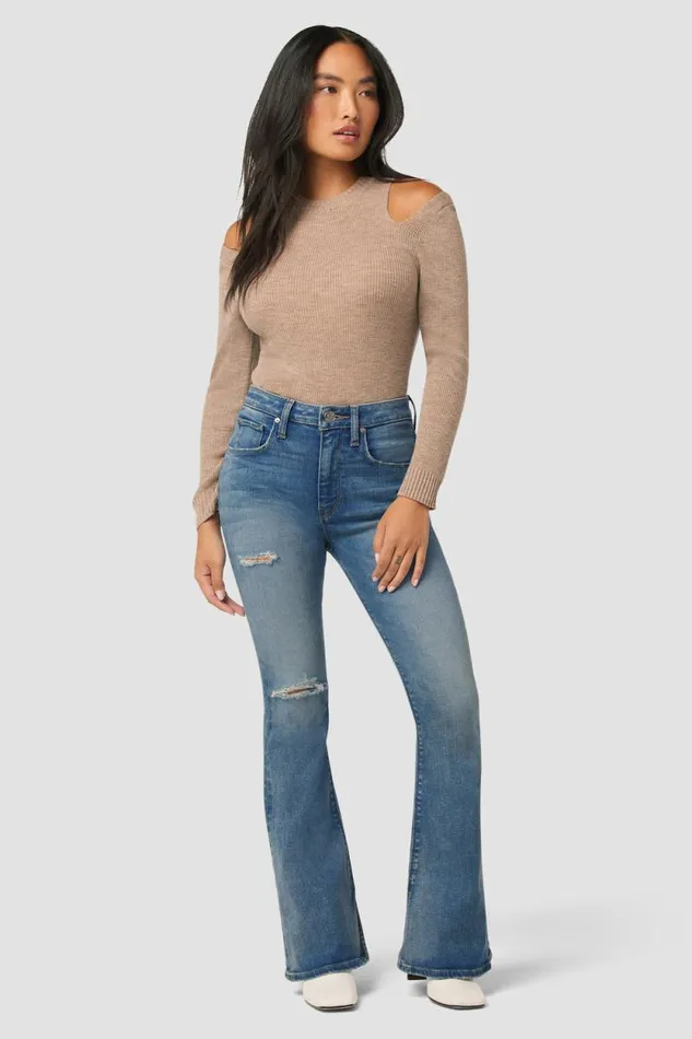Flare Women Hudson Jeans Holly HighRise Flare Petite Jean Coral Flare Women Hudson Jeans Holly HighRise Flare Petite Jean Coral