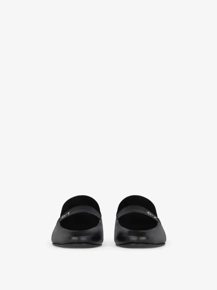 Flat Mules In Leather And Suede Black Men Givenchy Boots and Loafers