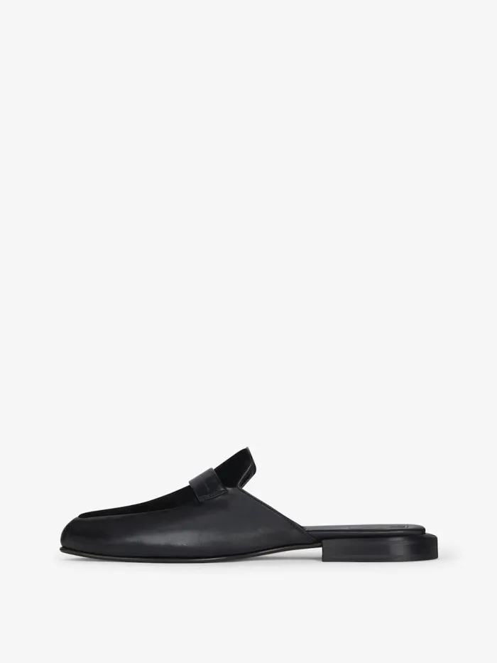 Flat Mules In Leather And Suede Black Men Givenchy Boots and Loafers