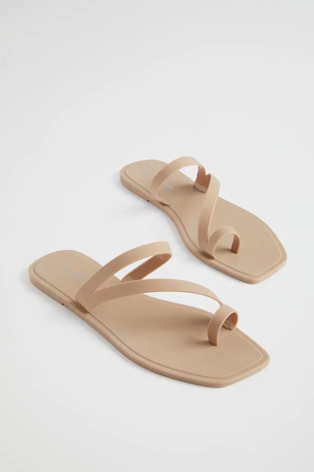 Flats Woman Seed Heritage Asymmetric Jelly Slide Cookie