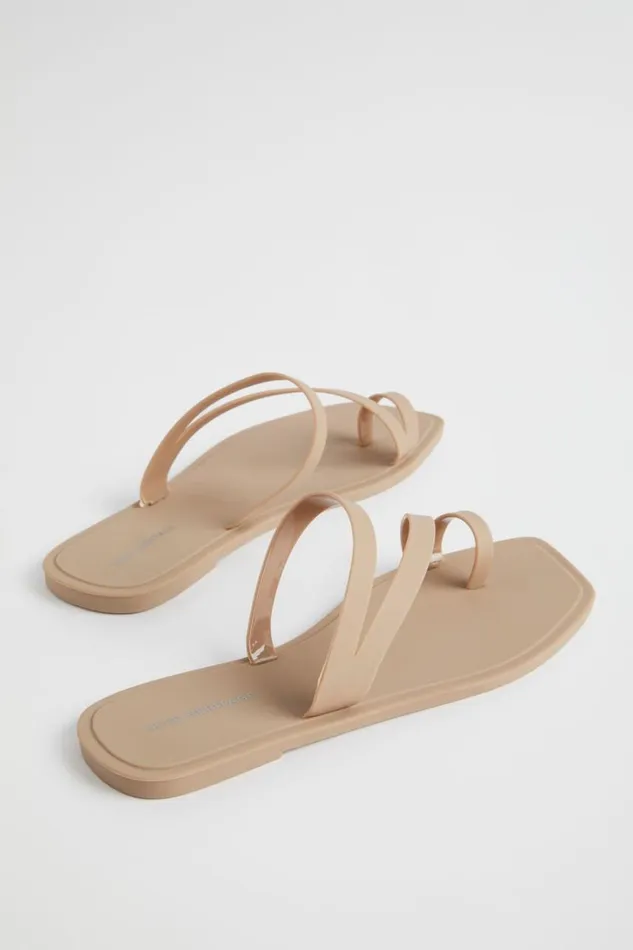 Flats Woman Seed Heritage Asymmetric Jelly Slide Cookie