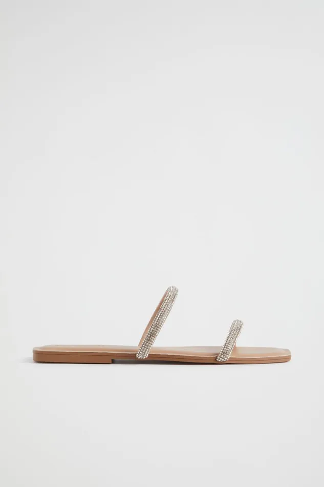 Flats Woman Seed Heritage Natasha Diamante Slide Nude