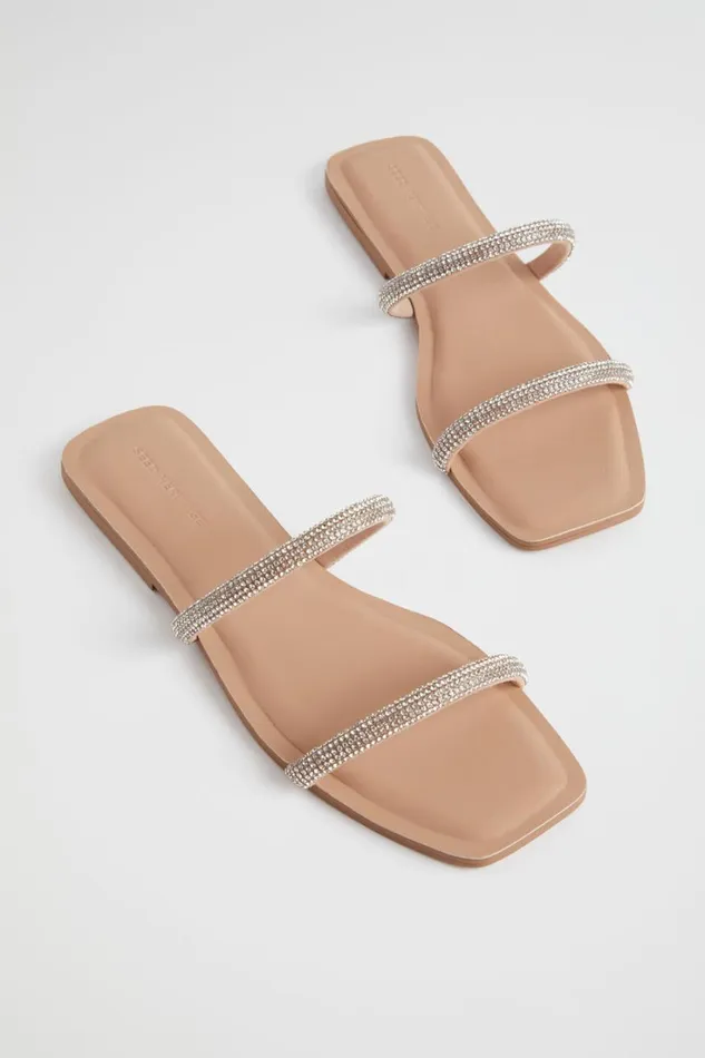Flats Woman Seed Heritage Natasha Diamante Slide Nude
