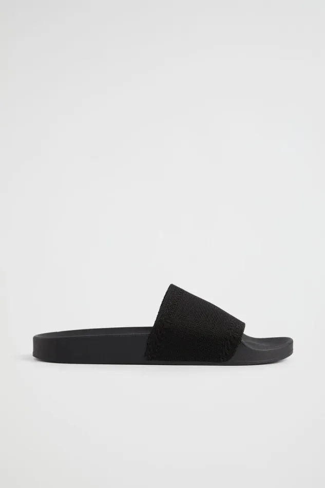 Flats Woman Seed Heritage Seed Knit Pool Slide Black