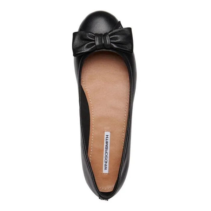 Flats Women Windsor Smith BUNNY BLACK LEATHER FLATS Flats Women Windsor Smith BUNNY BLACK LEATHER FLATS