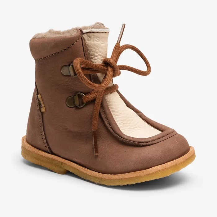 flor l tex brown Brown BABY Boots bisgaardshoes