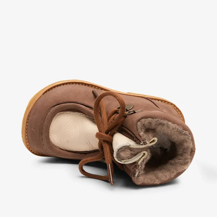 flor l tex brown Brown BABY Boots bisgaardshoes