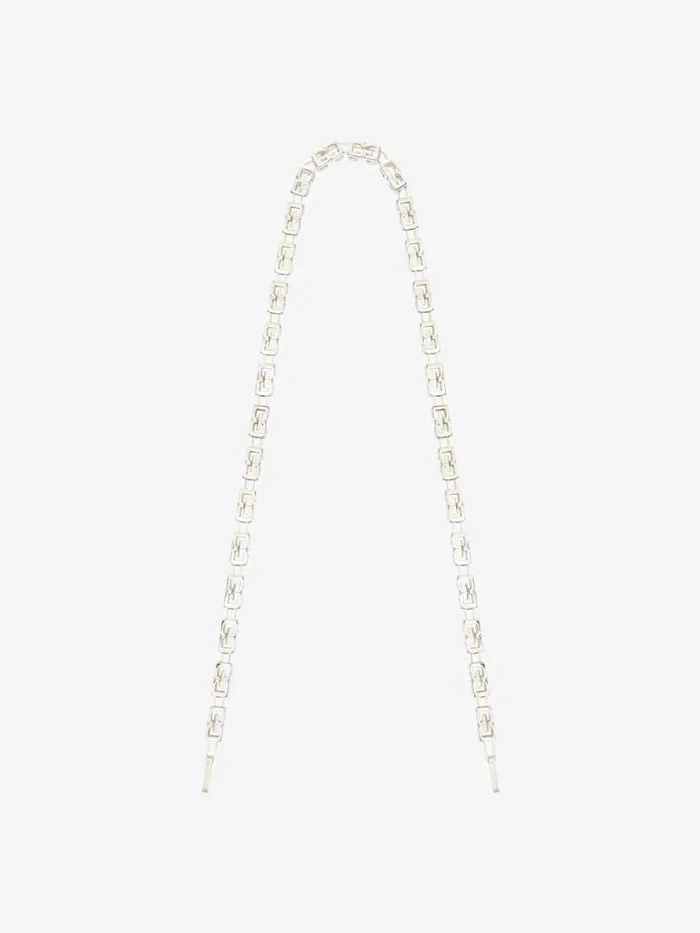 G Cube Chain Strap In Metal Palladium Women Givenchy Straps and Other Accessories