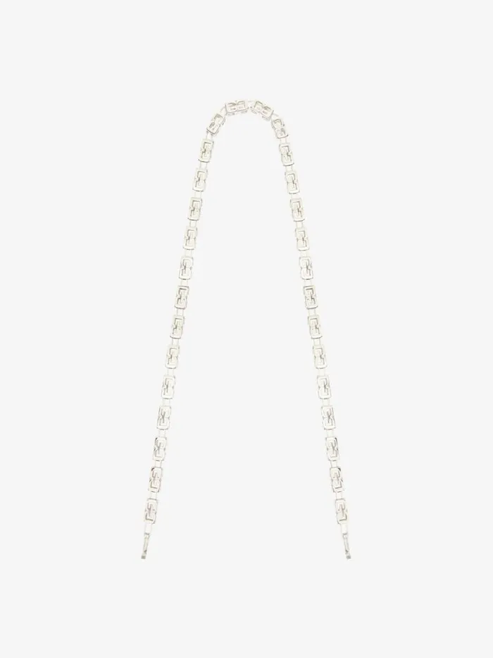 G Cube Chain Strap In Metal Palladium Women Givenchy Straps and Other Accessories