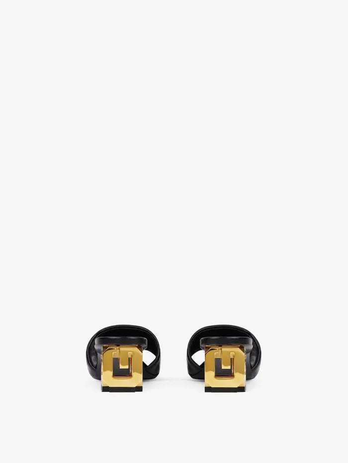 G Cube Mules In Leather Black Women Givenchy Heels