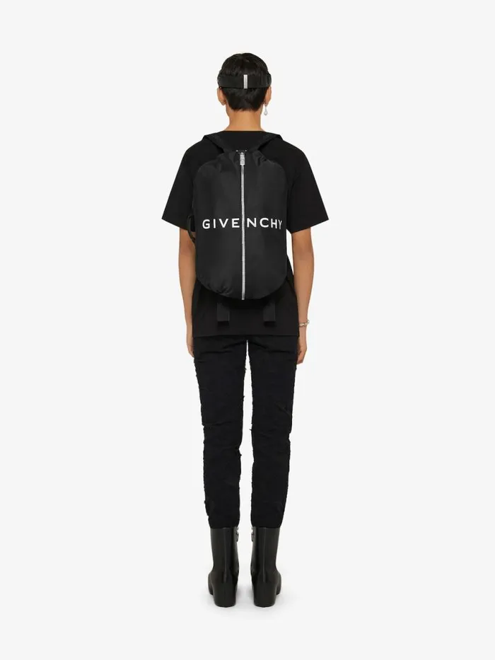 GZip Backpack In Nylon Black Men Givenchy Backpacks