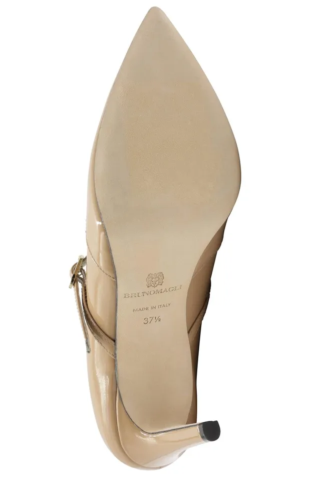 Gemma MaryJane Leather Pump 8211 Honey Patent Women Bruno Magli Pumps