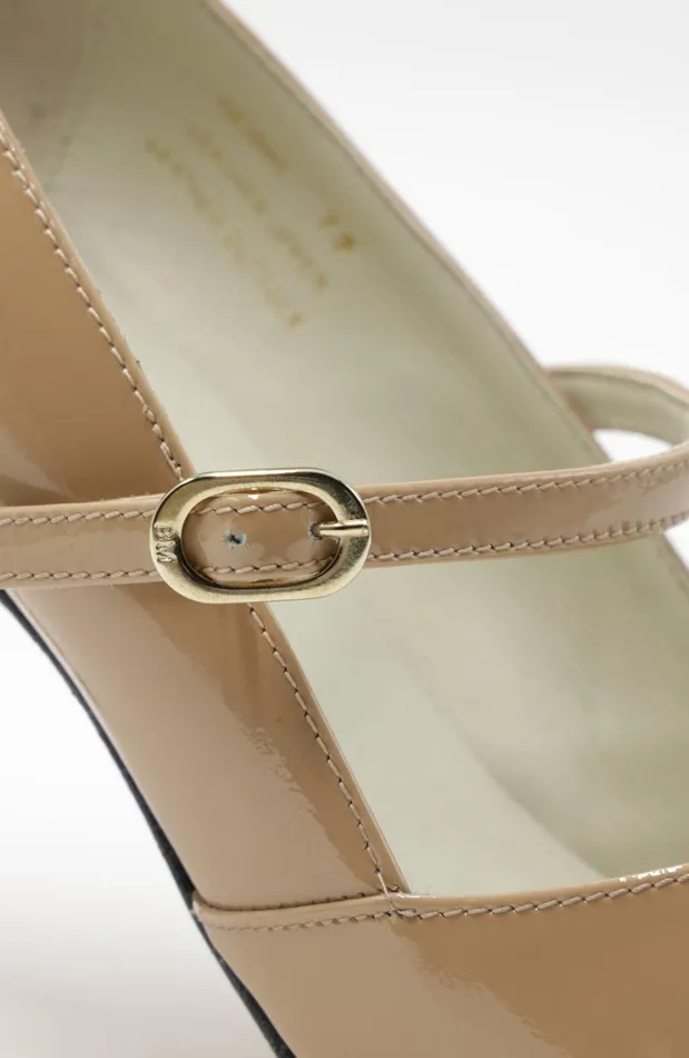 Gemma MaryJane Leather Pump 8211 Honey Patent Women Bruno Magli Pumps