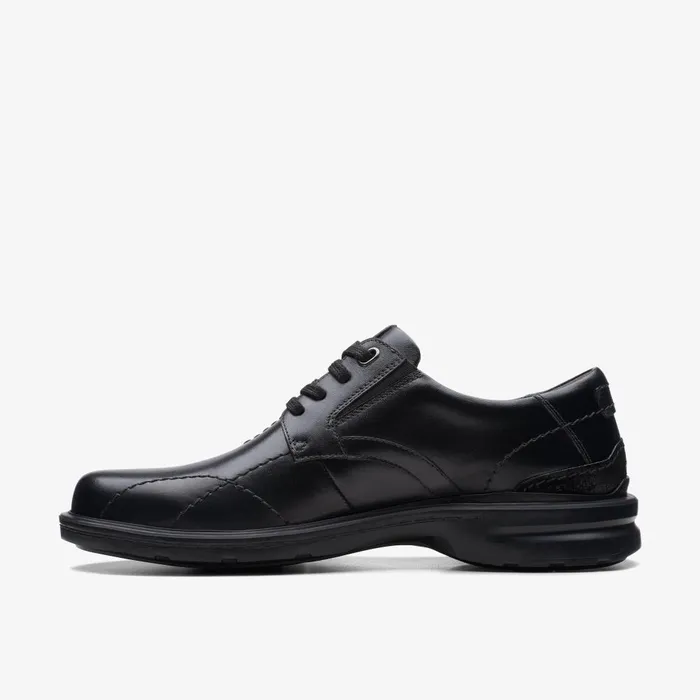 Gessler Lace Black Leather Men Clarks Casual Dress Shoes