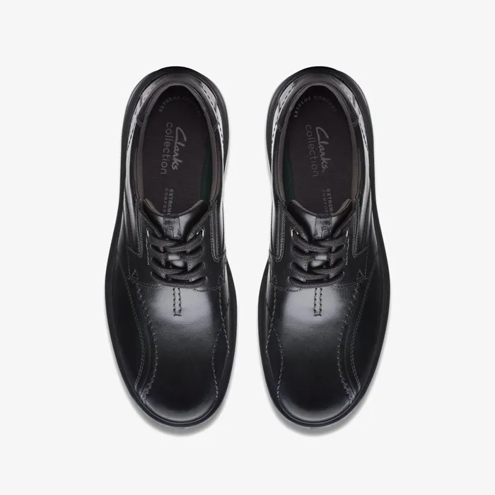 Gessler Lace Black Leather Men Clarks Casual Dress Shoes