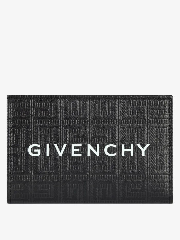 Giv Cut Bifold Wallet In 4g Coated Canvas And Leather Black Women Givenchy Wallets and Card Holders
