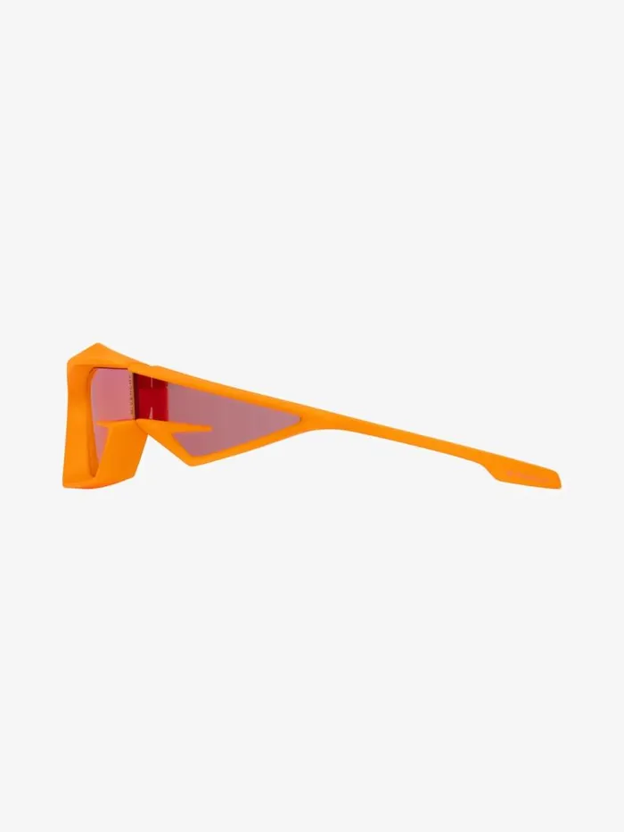 Giv Cut Unisex Injected Sunglasses Orange Fluo WomenMen Givenchy Sunglasses
