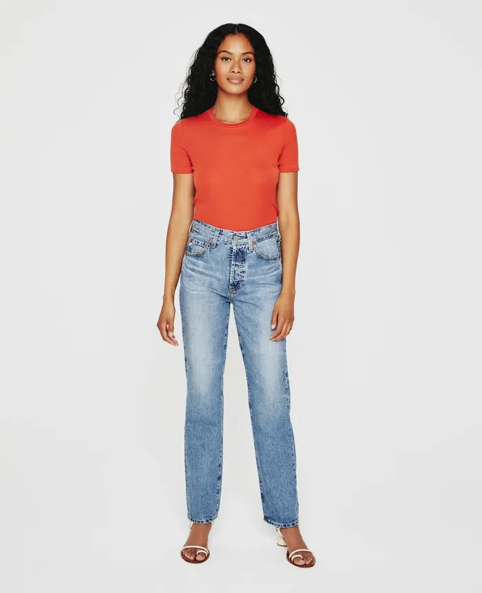 Gray Boy Tee Terra Cotta Women AG Jeans Tees and Tanks Gray Boy Tee Terra Cotta Women AG Jeans Tees and Tanks