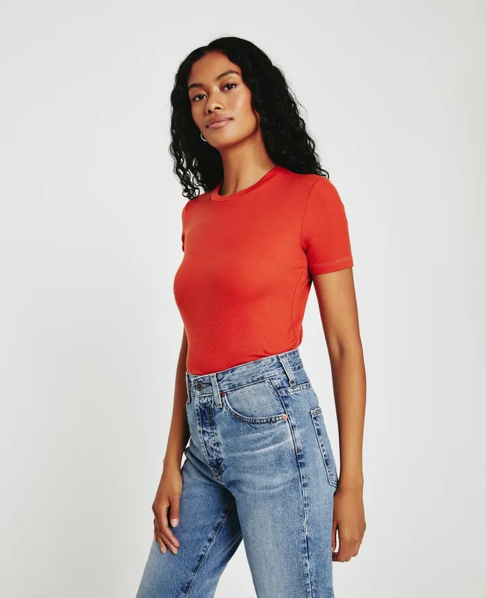Gray Boy Tee Terra Cotta Women AG Jeans Tees and Tanks Gray Boy Tee Terra Cotta Women AG Jeans Tees and Tanks