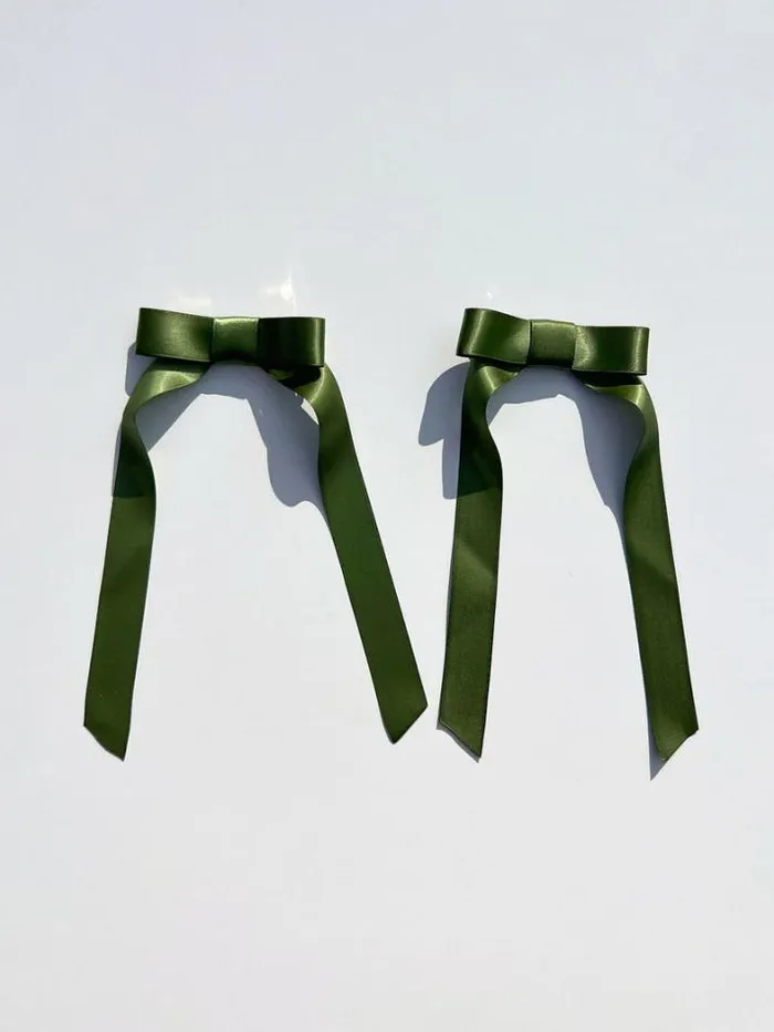 Hair Accessories Shop Lisa Says Gah Mini Ribbon Clip Two Pack