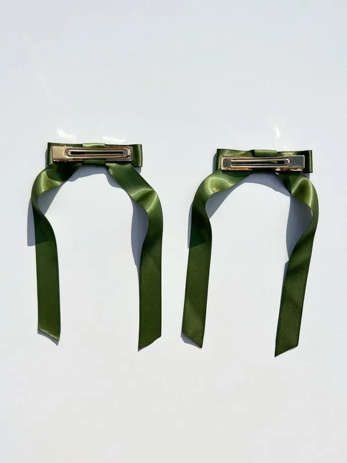 Hair Accessories Shop Lisa Says Gah Mini Ribbon Clip Two Pack