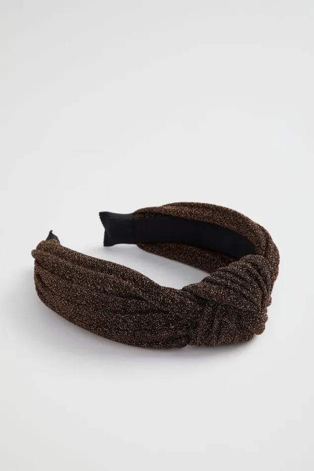 Hair Accessories Woman Seed Heritage Metallic Headband Bronze