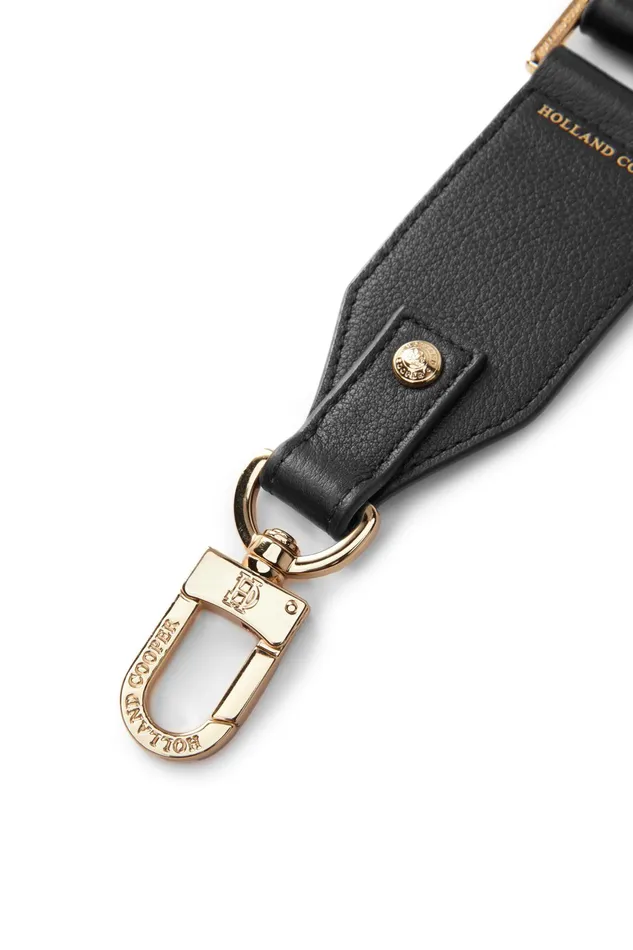 Holland Cooper Abbot Bag Strap Black Gold Women Bags Holland Cooper Abbot Bag Strap Black Gold Women Bags