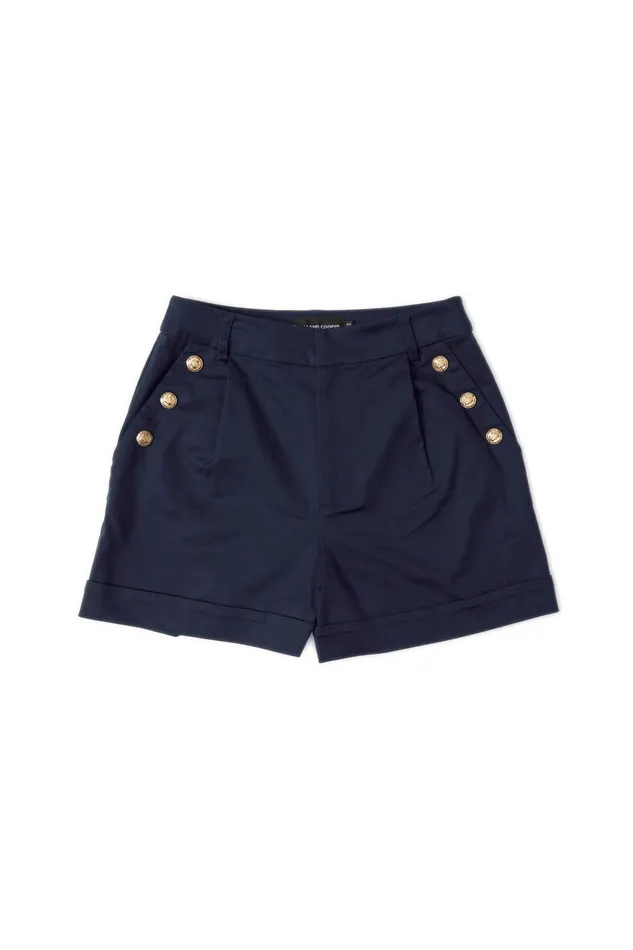 Holland Cooper Amoria Tailored Short Ink Navy Women Shorts Holland Cooper Amoria Tailored Short Ink Navy Women Shorts