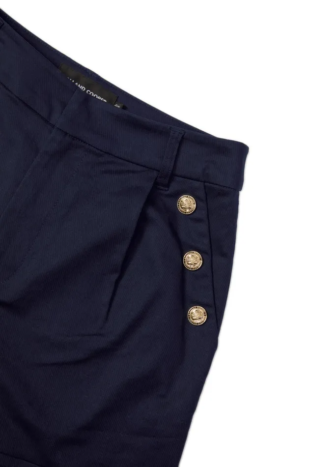 Holland Cooper Amoria Tailored Short Ink Navy Women Shorts Holland Cooper Amoria Tailored Short Ink Navy Women Shorts
