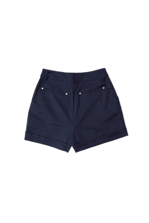 Holland Cooper Amoria Tailored Short Ink Navy Women Shorts Holland Cooper Amoria Tailored Short Ink Navy Women Shorts
