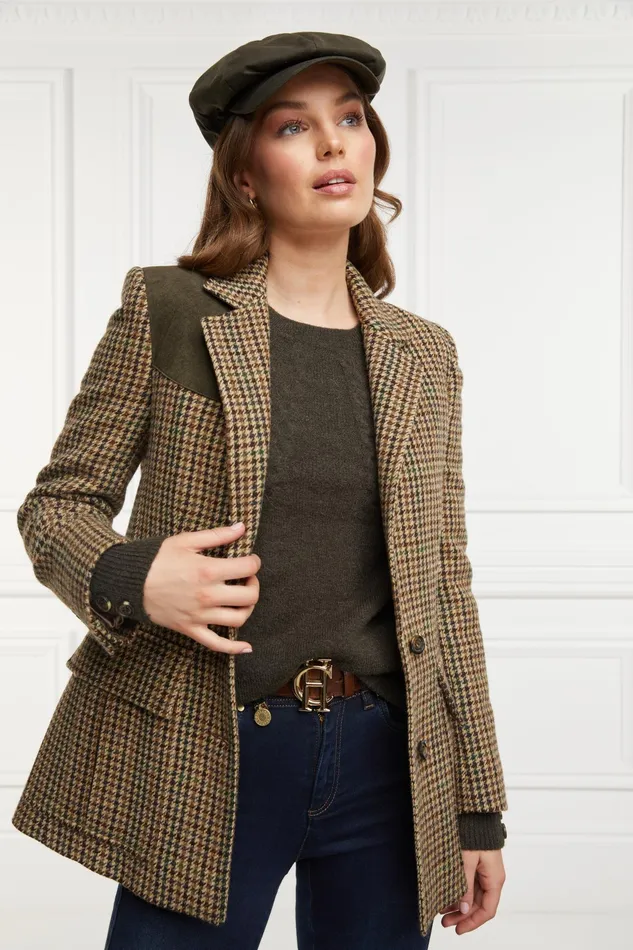 Holland Cooper Baker Boy Green Wax Women Tailoring Holland Cooper Baker Boy Green Wax Women Tailoring