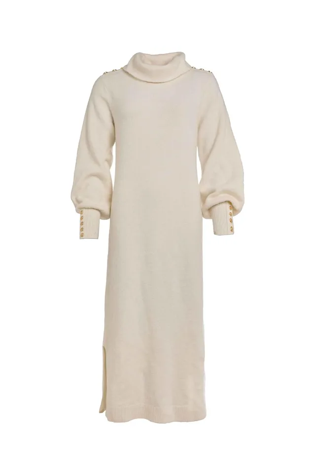 Holland Cooper Berkeley Roll Neck Dress Natural Women Dresses Holland Cooper Berkeley Roll Neck Dress Natural Women Dresses