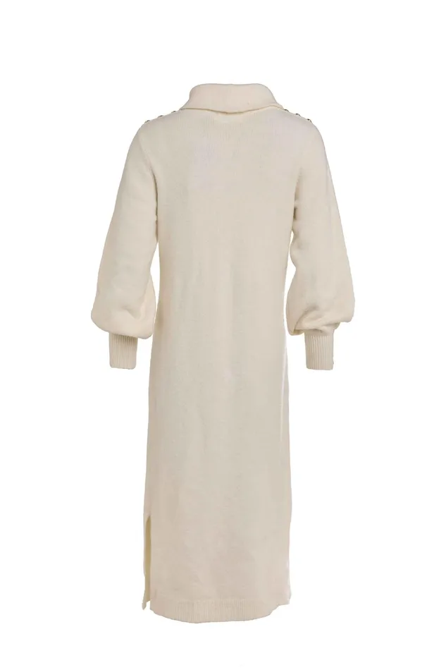 Holland Cooper Berkeley Roll Neck Dress Natural Women Dresses Holland Cooper Berkeley Roll Neck Dress Natural Women Dresses