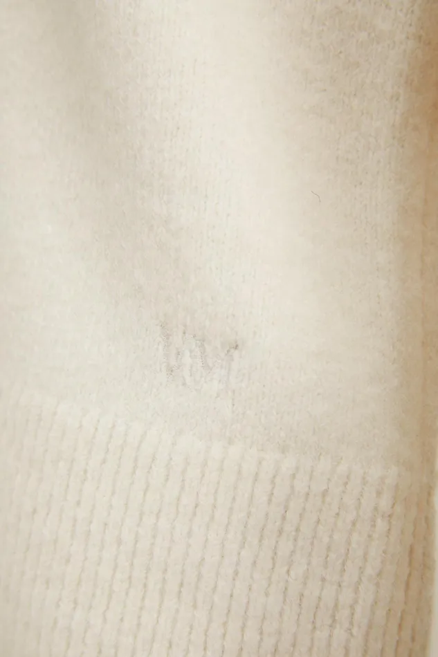 Holland Cooper Berkeley VNeck Knit Natural Women Knitwear Holland Cooper Berkeley VNeck Knit Natural Women Knitwear