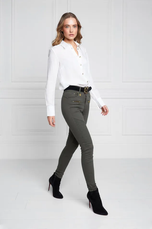 Holland Cooper Biker Jean Hunter Green Women Jeans Holland Cooper Biker Jean Hunter Green Women Jeans