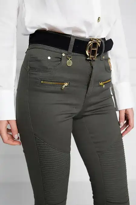 Holland Cooper Biker Jean Hunter Green Women Jeans Holland Cooper Biker Jean Hunter Green Women Jeans