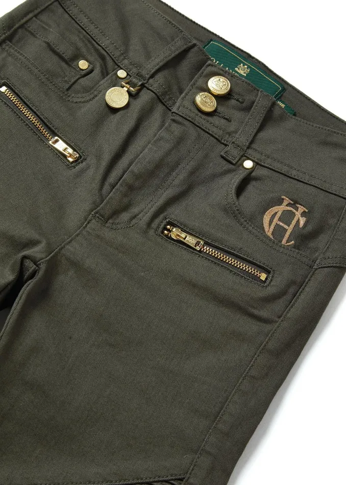 Holland Cooper Biker Jean Hunter Green Women Jeans Holland Cooper Biker Jean Hunter Green Women Jeans
