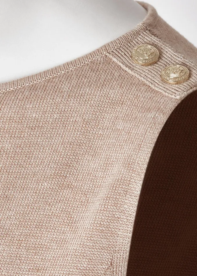 Holland Cooper Boat Neck Vest Camel Women Knitwear Holland Cooper Boat Neck Vest Camel Women Knitwear