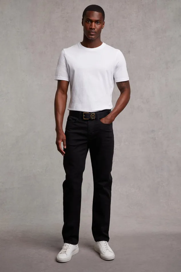 Holland Cooper Classic Straight Jean Black Men Jeans