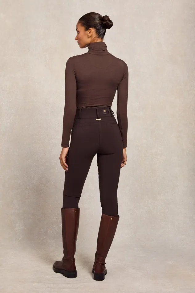 Holland Cooper Contour Trouser Chocolate Women Trousers Holland Cooper Contour Trouser Chocolate Women Trousers