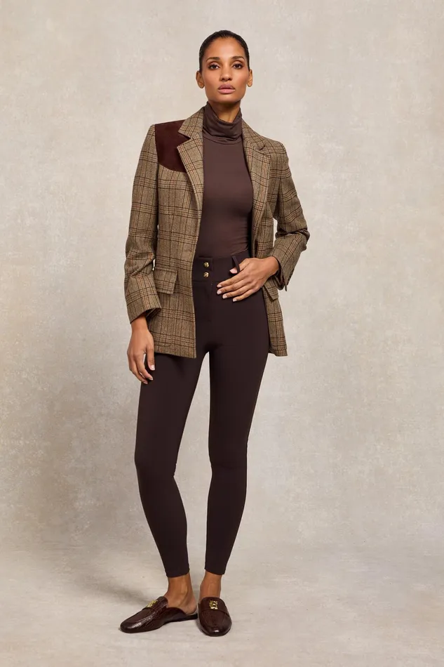 Holland Cooper Contour Trouser Chocolate Women Trousers Holland Cooper Contour Trouser Chocolate Women Trousers
